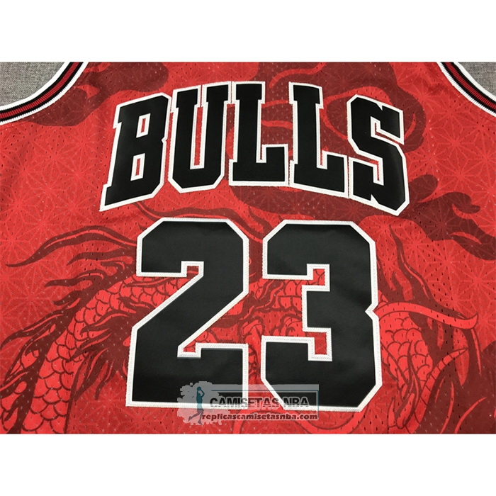 Camiseta Chicago Bulls Michael Jordan NO 23 Asian Heritage Throwback 1997-98 Rojo